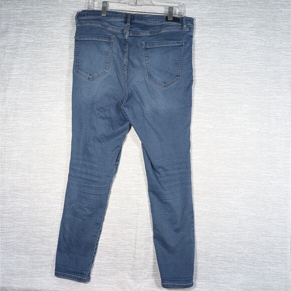 Nicole Miller Jeans Womens Size 16 Blue Soho High Rise Ankle Skinny Jeans - Picture 3 of 9